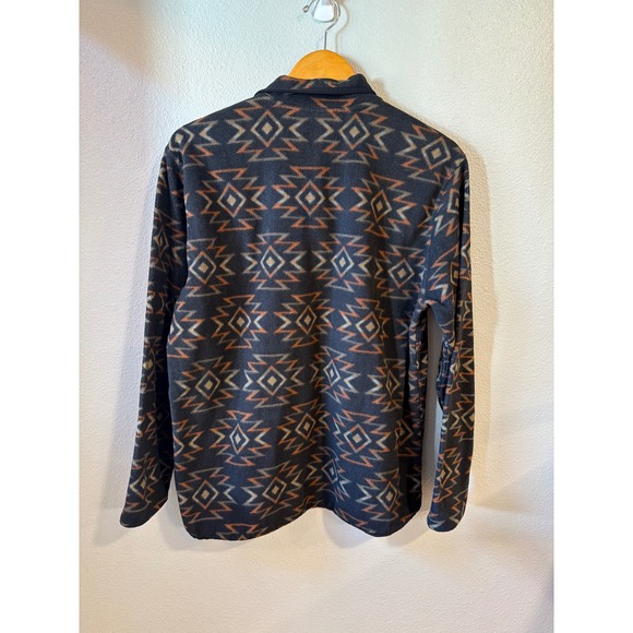 Hurley Fleece Pullover Men's Med Southwestern Aztec Geometric Quarter Zip - Picture 2 of 5